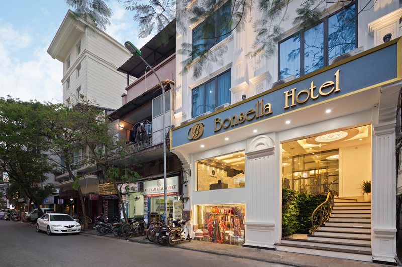 Bonsella Hotel exterior — No. 03 Bao Khanh Lane, Hoan Kiem, Hanoi