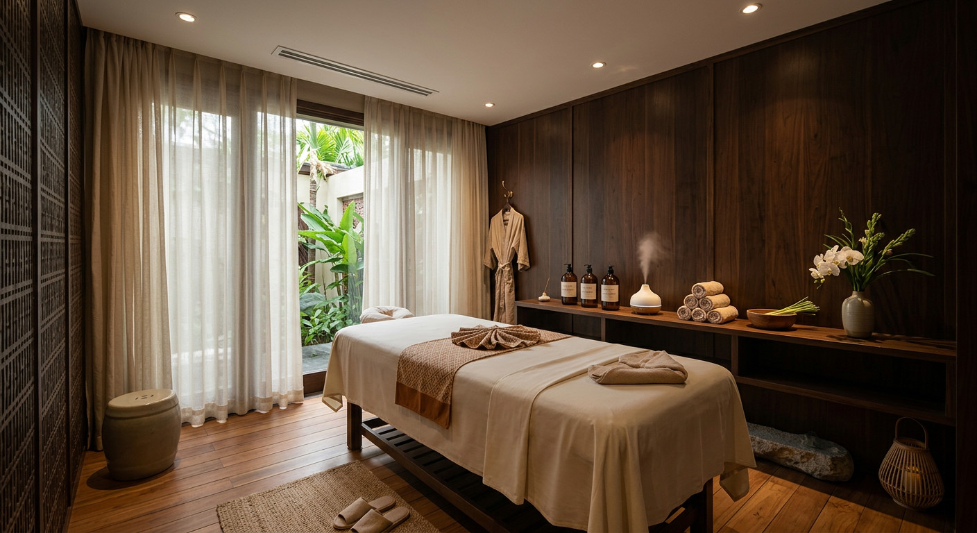 Spa treatment room, Bonsella Hotel Hanoi