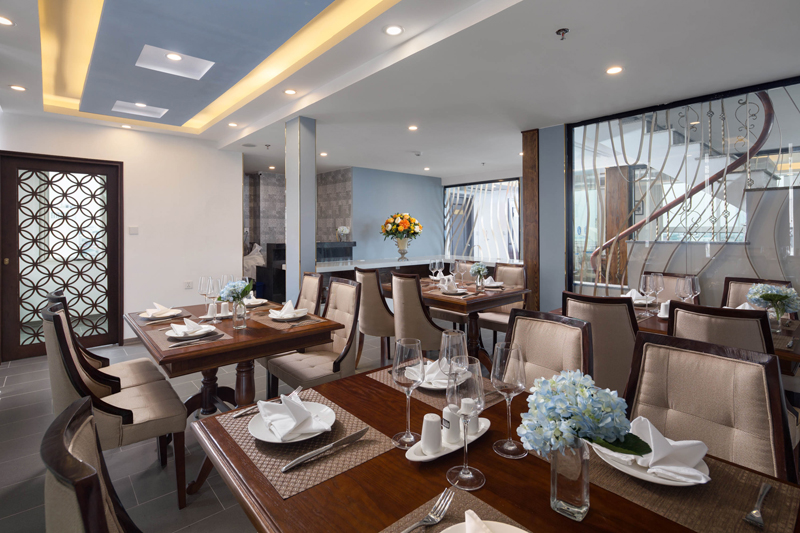 Restaurant interior, Bonsella Hotel Hanoi